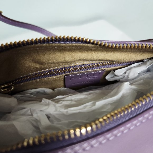 Manu Atelier Gorgeous Full Size Prism Bag Purple NWT - Picture 4 of 10